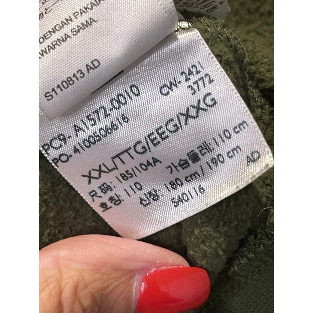 Levi's Crewneck Sweatshirt Men's 2XL XXL Olive Green Relaxed Fit Casual